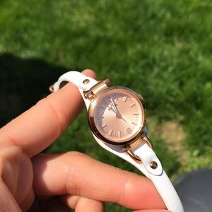 White & Rose gold Fossil Watch
